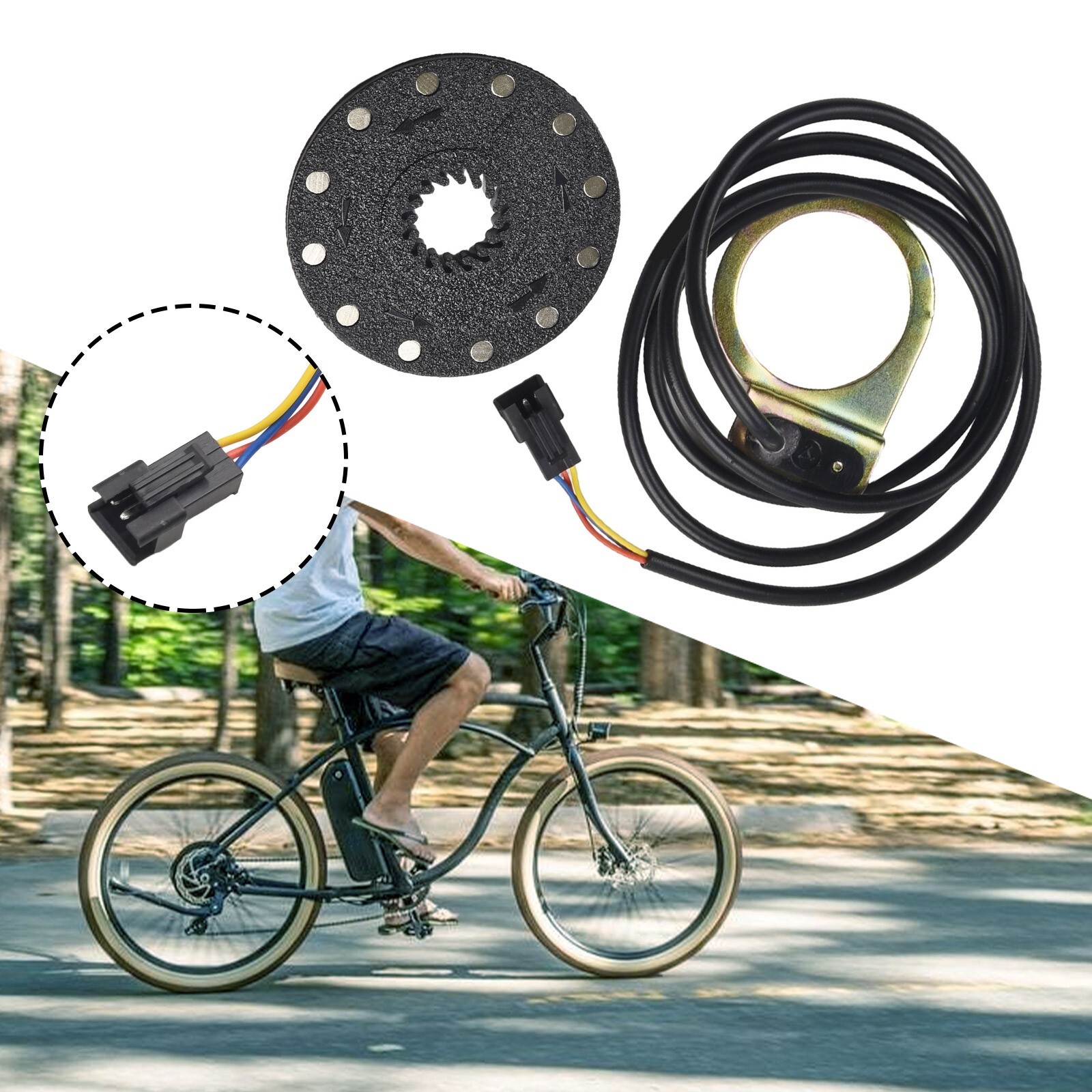 Capteur Pédalier Assistance Vélo Électrique - 12 Aimants - Pour VAE Et VTT - Capteur Vitesse