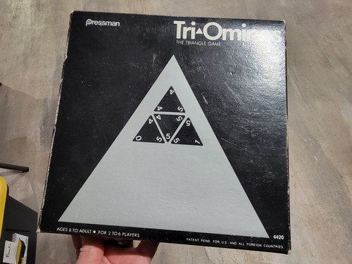 Sh Tri-Ominos The Triangle Board Vintage Board Game Pressman 4420 - Picture 4 of 9