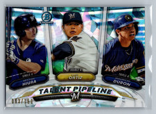2018 Bowman Chrome Talent Pipeline Milwaukee Brewers TP-MIL Atomic /150