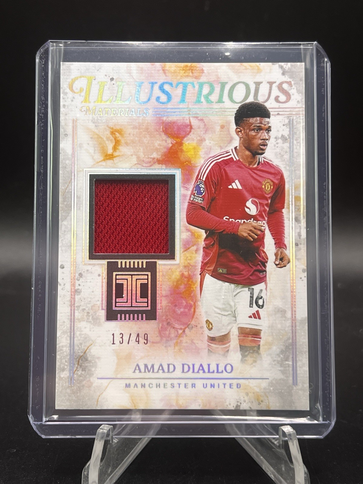 Amad Diallo 2024-25 Panini Impeccable EPL Illustrious Materials 13/49 #IL-AD