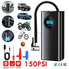150PSI Rechargeable Car Tire Air Inflator Portable Tyre Electric Pump Cordless