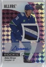 2023 Upper Deck Allure Rookies Purple Diamond 8/10 Akito Hirose Patch Auto 6kv