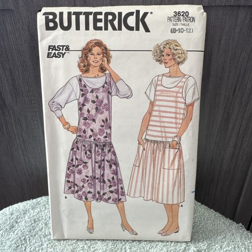 VINTAGE! 3620 Butterick Sz 8-10-12 Fast & Easy Sewing Pattern Misses ...