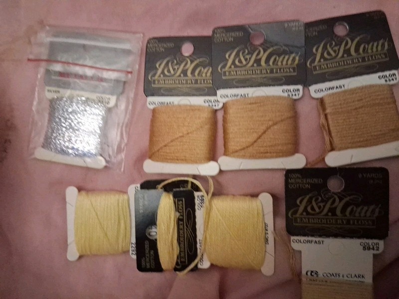 New 6 J&P Coats Silver 4510  COLORFAST 3 5347 1 2289 1 2292 Thread 4 New 2 Used