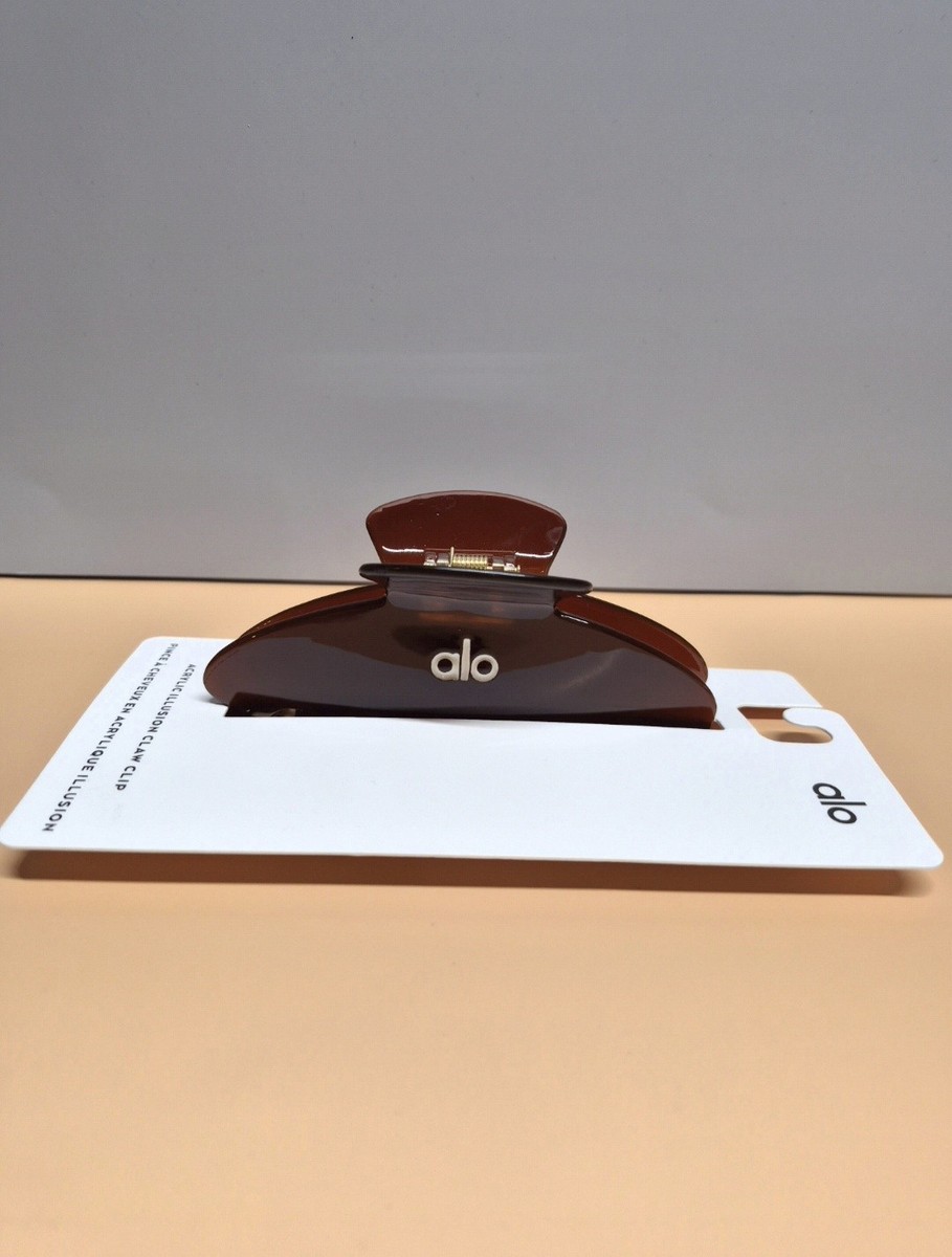 NWT Alo Yoga claw clip BROWN TORTOISE Alo Claw Brown Tortoise Hair Clip | eBay main image 4