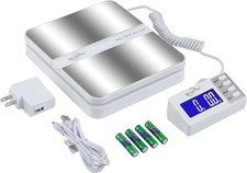 130Lb x0.1OZ Extended Display Digital Shipping Postal Scale White