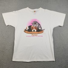 Vintage Humane Society Member Shirt Large Cat...