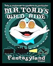 Take A Motorcar To Nowhere In Particular Fantasyland Fridge Refrigerator MAGNET