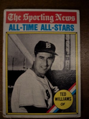 1976 Topps - The Sporting News AllTime All-Stars Ted Williams #347