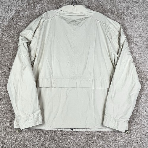 Cole Haan Jacket Mens Size L Beige Windbreaker Full Zip Soft Shell Raincoat - Picture 10 of 12