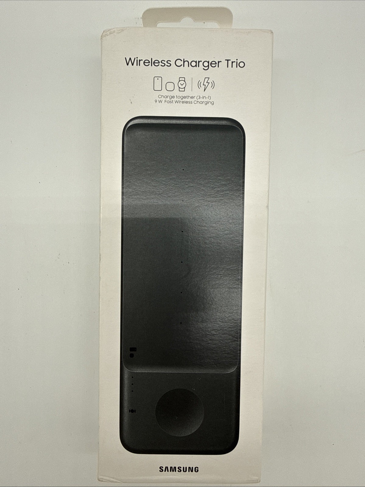 OFFICIAL GENUINE SAMSUNG WIRELESS CHARGER TRIO 3-IN-1 CHARGING EP-P6300 BLACK