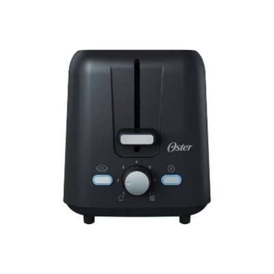 Oster 2-Slice Toaster With Extra-Wide Slots Black: 800W, Bagel & Toast 