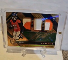 K.J. Hamler 2020 Panini Gold Standard Rookie Patch Auto /22 SP Broncos RC