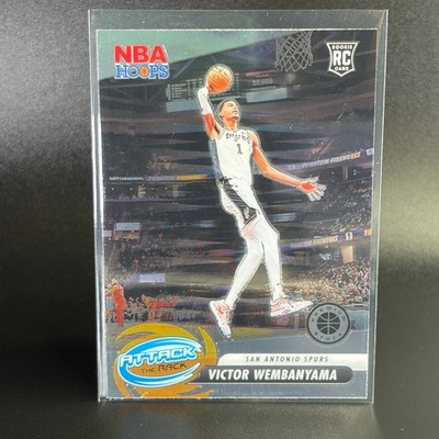 Victor Wembanyama 2023-24 Hoops Premium Stock NBA Attack The Rack Rookie RC #3