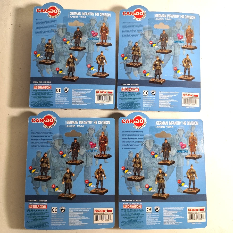 Лот товаров из 4 фигурок немецкой пехоты дивизии HG времен Второй мировой войны Anzio 1944 1:35 - Изображение 2 из 4