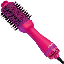 One-Step Volumizer & Hair Dryer in Pink - Sleek Drying & Styling Solution