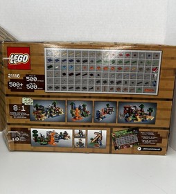 LEGO Minecraft Crafting Box Mojang 21116 Build Your Creation  Few Pieces Missing