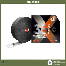 Waterproof Kinesiology Sports Tape Synthetic Injury Support Black 5cm x 35m 1.94 per metre