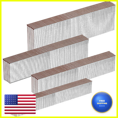 Sitldy 18 Gauge Galvanized Brad Nails Brown T-Head 4 Sizes 4000-Pack