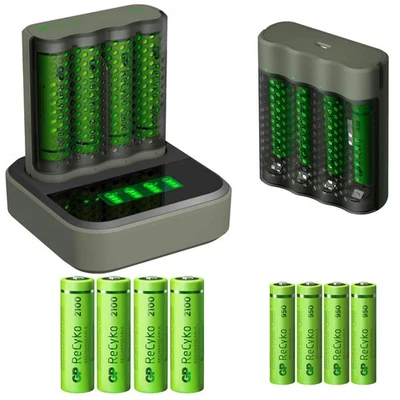 GP USB Docking + 2X Fast Charger + 4 AA Battery + 4X AAA Battery Fast Charger - Image 1 of 4