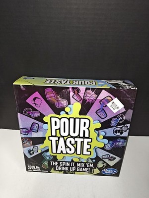 Hasbro Gaming Pour Taste Party Fun Drinking Game Dare Spin It Mix It Drink It!