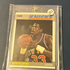 Fleer 1987-88 Patrick Ewing #37 New York Knicks Basketball Trading Card