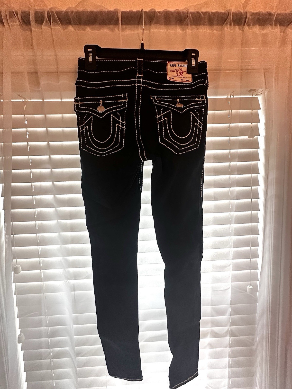 True Religion Navy Blue Low-rise Skinny Jeans