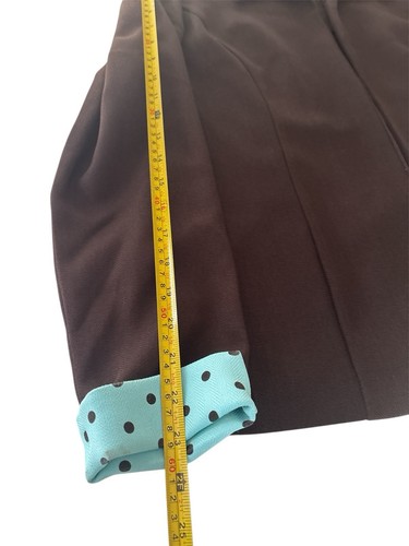 Perceptions Women's 3PC Pants Suit Brown/aqua/brown Polka Dot Rn 66585 - Picture 12 of 12