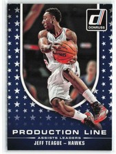 2014-15 Donruss Production Line Assists Jeff Teague Atlanta Hawks #10