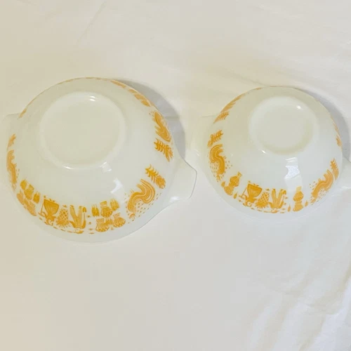 Vintage Pyrex Amish Butterprint Orange Pumpkin #441-#444 RARE! Set - Picture 20 of 23