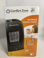 New Comfort Zone CZ448 1500W Ceramic Electric Portable Heater - Black