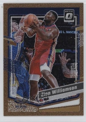 2023-24 Panini Donruss Optic Copper Glitter Prizm /99 Zion Williamson #35 1ry6