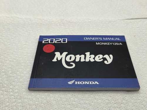 2020 Honda Monkey 125 125A Owner's Manual Owner Owners OEM Factory 20 '20