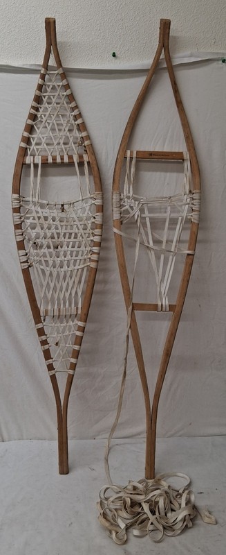 Wilcox & Williams Wood Frame Snow Shoes 11"x54"