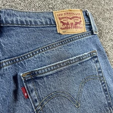 Levi's Buttonfly 501 Blue Jeans Red R Tab  W31 X L26 Medium Wash Denim