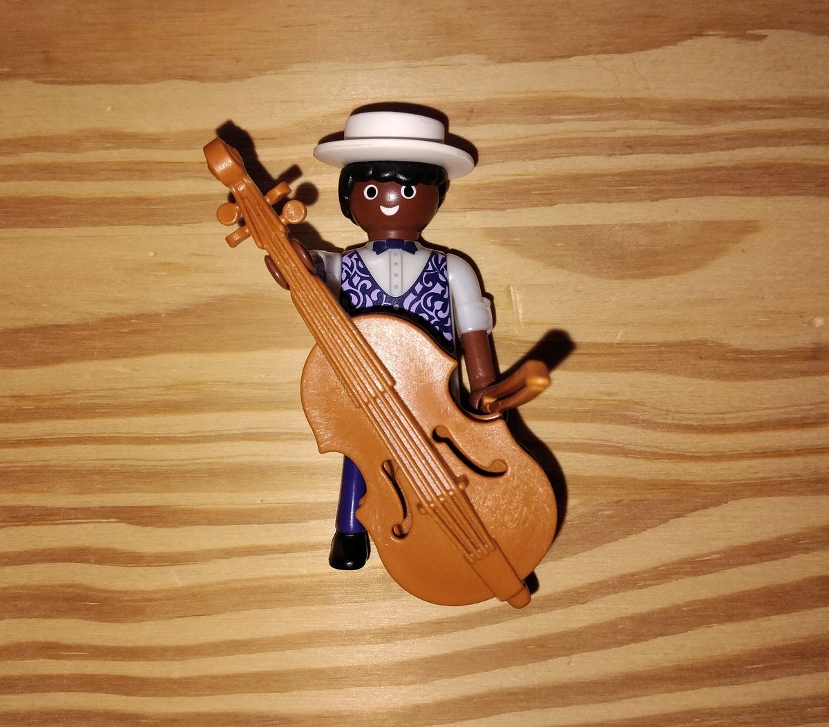 2 Violons Playmobil De Couleurs Différentes - Accessoires Musique Pour Figurines, D'occasion