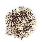 50 PCS Wood Circles for Crafts Letter Tiles Designs Letters Wooden Alphabet