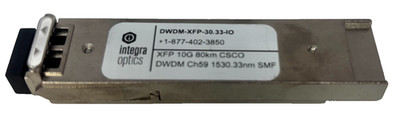 New Integra Optics DWDM-XFP-30.33-IO 10G DWDM Transceiver (1530.33nm, 80km)
