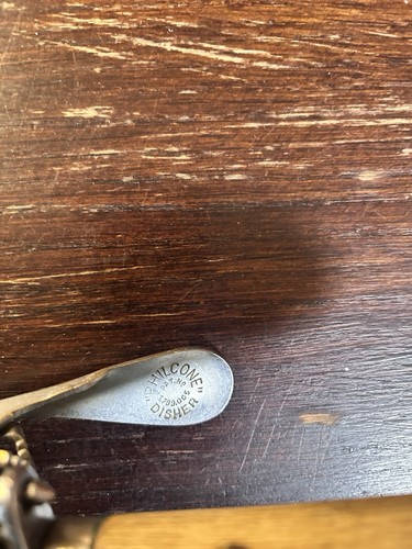 Antike Philcone Schale 10" langer Holzgriff Eisportionierer Sehr guter Zustand für Jahr - Bild 6 von 9