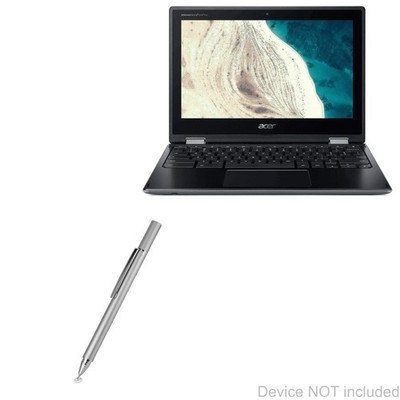 BoxWave Stylus Pen Compatible FineTouch Capacitive Stylus, Metallic Silver 