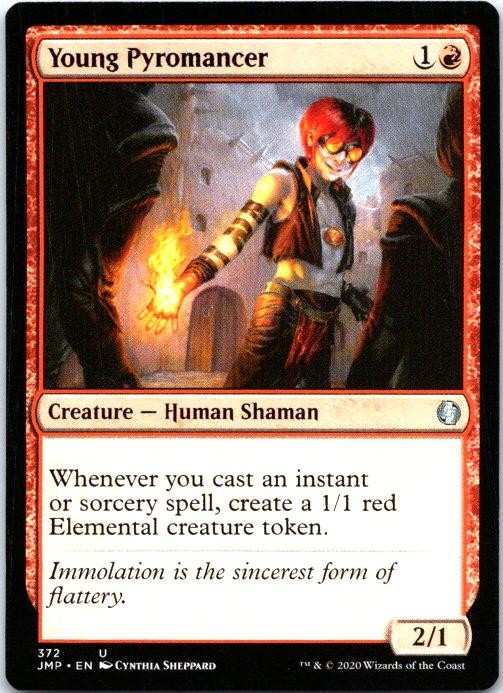 Young Pyromancer 372 Uncommon Jumpstart Magic: The Gathering Lightly Played