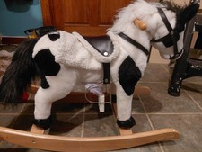 Chrisha Playful Plush Rocking Horse - makes soundsnd