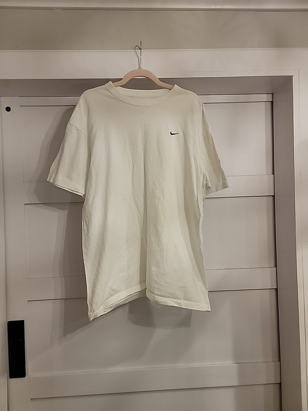 Nike Men's XL White Tee - The Athletic Dept. Loose Fit Embroidered Logo