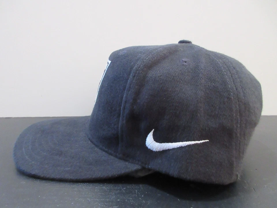 复古 Oakland Raiders 帽子 Snap Back 黑色白色足球耐克男式 90 年代 — 第 4/4 张图片