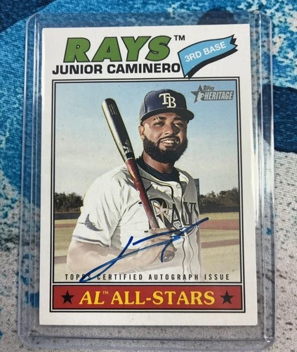 JUNIOR CAMINERO 2026 Topps Heritage *Real One On-Card Auto #ROA-JCA* RAYS 🔥