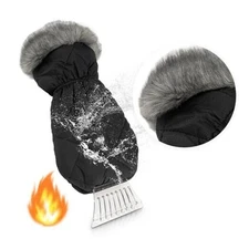 Ice Scraper with Glove -Ice Scraper Mitt for Car Windshield from Scrape Frost 