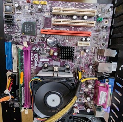 Mainboard ECS C51GM-M - AM2 - mit Athlon 64 3500+ und 512MB RAM, NVidia nForce