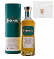 Bushmills 10 Jahre Irischer Single Malt Whiskey + Glaskugelportionierer Whisky