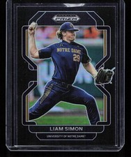 Liam Simon 2022 Panini Prizm Draft Picks #PDP166 Black Prizm