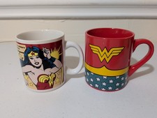 SET OF TWO DC COMICS WONDER WOMAN CERAMIC MUG...